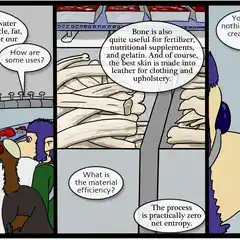 Material efficiency is of course important to a closed system with a fairly small and more or less fixed pool of physical resources. meat-5.jpg