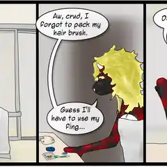 Sometimes my real-life self takes glee in making things difficult for my comic-self. 20140703-brushless.jpg